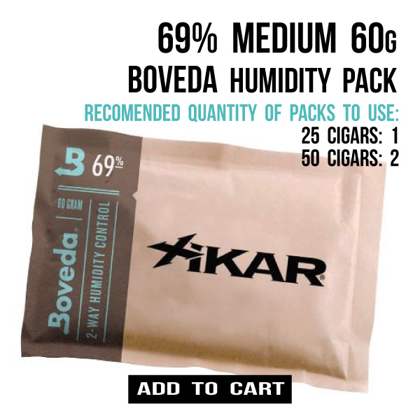 Add to cart: Boveda Humidity Control Pack - 69% Relative Humidity - 60 g